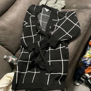 Time and true cardigan, tie, sweater, size extra, extra large(20)